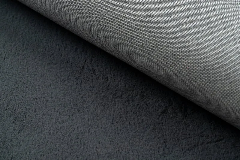 Teppich BUNNY grau IMITATION VON KANINCHENPELZ