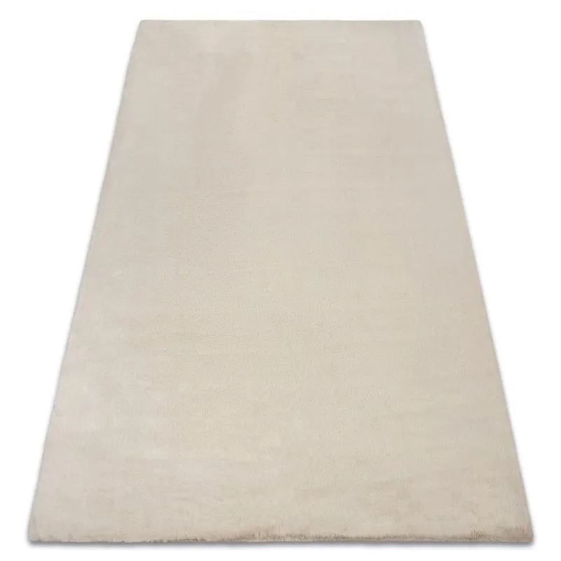 Teppich BUNNY beige IMITATION VON KANINCHENPELZ