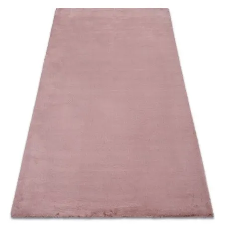 Teppich BUNNY rosa IMITATION VON KANINCHENPELZ
