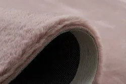 Teppich BUNNY rosa IMITATION VON KANINCHENPELZ