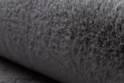 Teppich BUNNY silber IMITATION VON KANINCHENPELZ