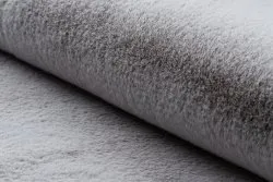 Teppich BUNNY silber IMITATION VON KANINCHENPELZ