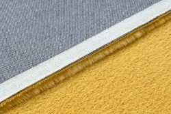 Teppich BUNNY gold IMITATION VON KANINCHENPELZ