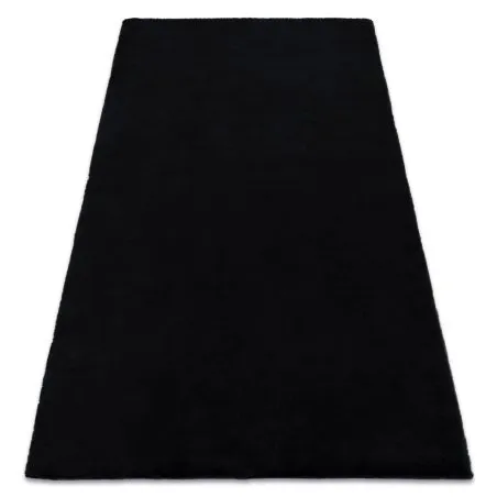 Teppich BUNNY schwarz IMITATION VON KANINCHENPELZ
