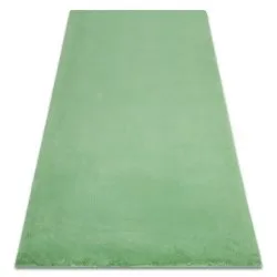 Teppich BUNNY grün IMITATION VON KANINCHENPELZ