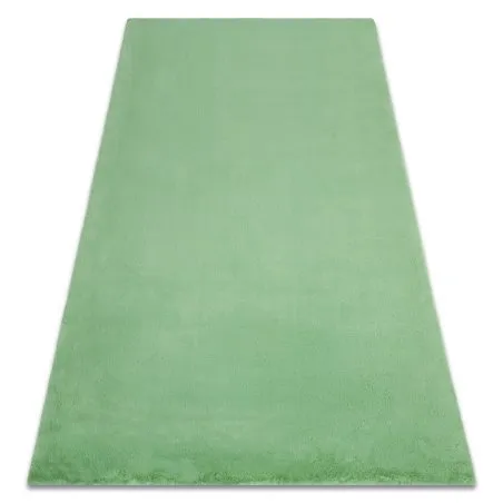 Teppich BUNNY grün IMITATION VON KANINCHENPELZ
