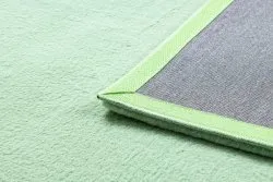 Teppich BUNNY grün IMITATION VON KANINCHENPELZ