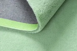Teppich BUNNY grün IMITATION VON KANINCHENPELZ