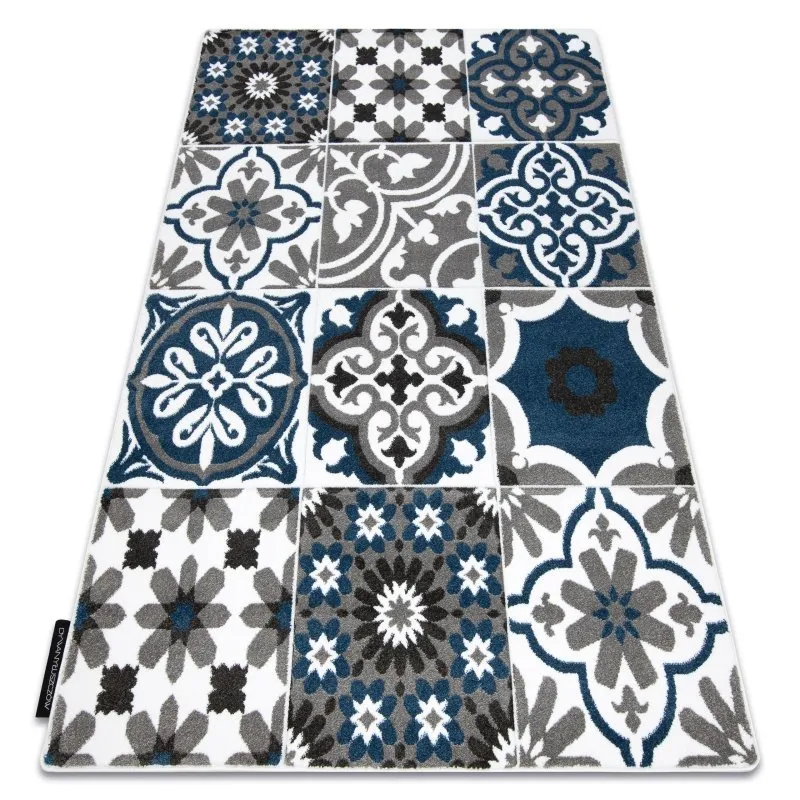 Teppich ALTER Porto Blumen blau