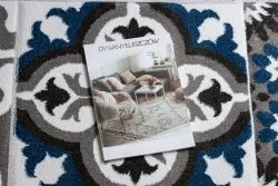 Teppich ALTER Porto Blumen blau