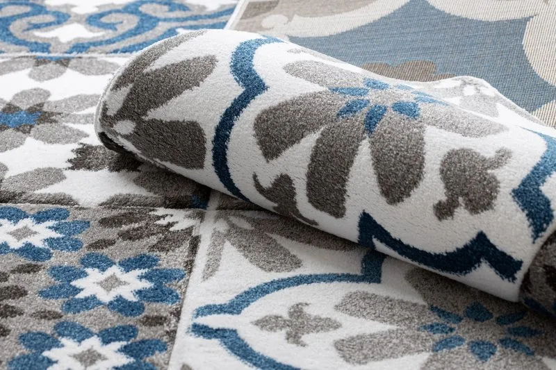 Teppich ALTER Porto Blumen blau