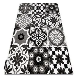Teppich ALTER Porto Blumen grau
