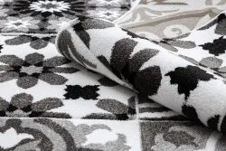 Teppich ALTER Porto Blumen grau