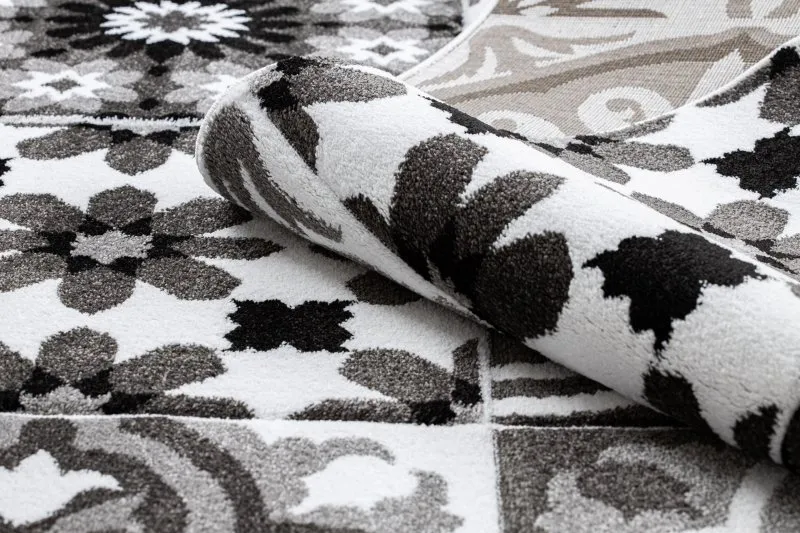 Teppich ALTER Porto Blumen grau