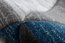 Teppich ALTER Rino Dreiecke blau
