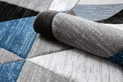 Teppich ALTER Rino Dreiecke blau