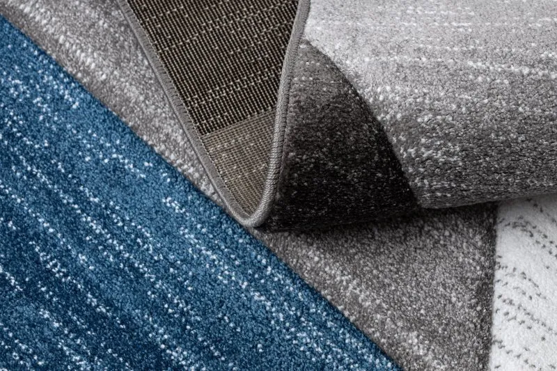 Teppich ALTER Rino Dreiecke blau