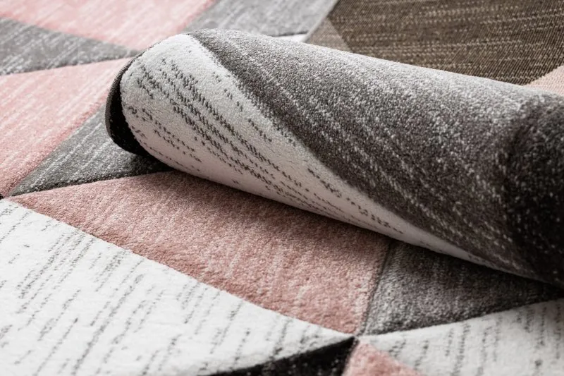 Teppich ALTER Rino Dreiecke rosa