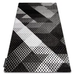 Teppich INTERO Geometrische Punkte grau