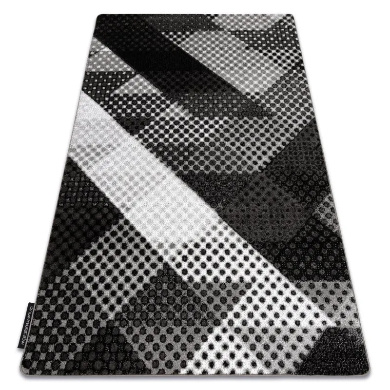 Teppich INTERO Geometrische Punkte grau