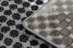 Teppich INTERO Geometrische Punkte grau
