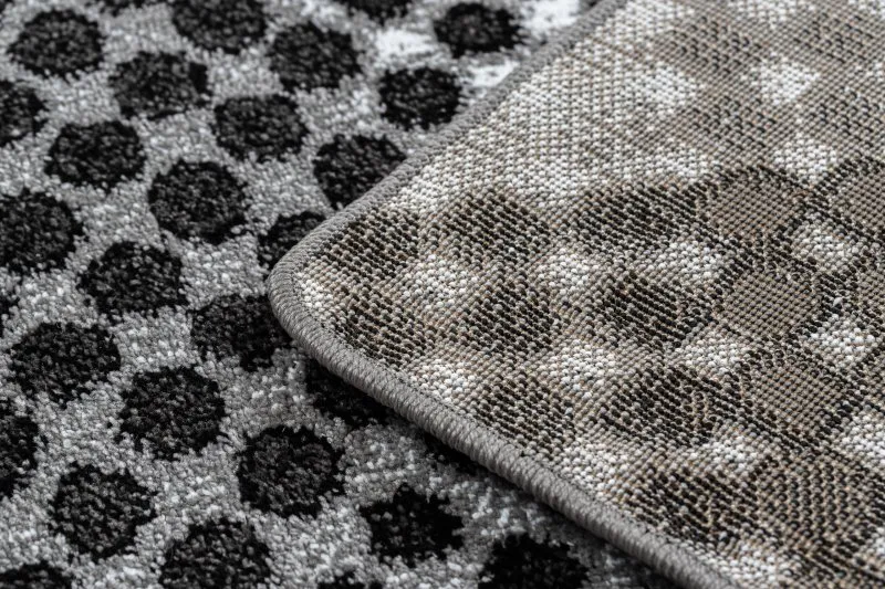 Teppich INTERO Geometrische Punkte grau