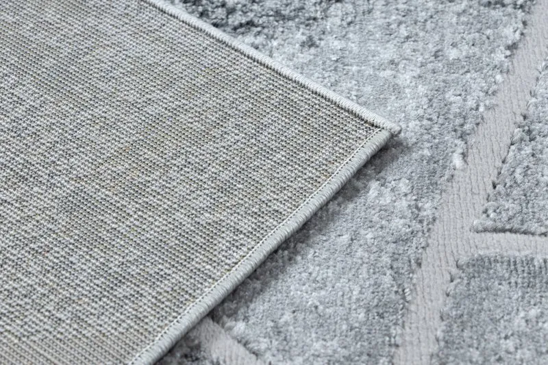 Modern MEFE Teppich 2783 Marmor - Strukturell zwei Ebenen aus Vlies dunkelgrau
