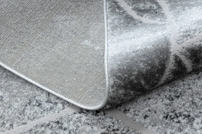 Modern MEFE Teppich 2783 Marmor - Strukturell zwei Ebenen aus Vlies dunkelgrau