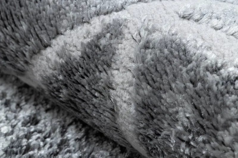 Modern MEFE Teppich 2783 Marmor - Strukturell zwei Ebenen aus Vlies dunkelgrau