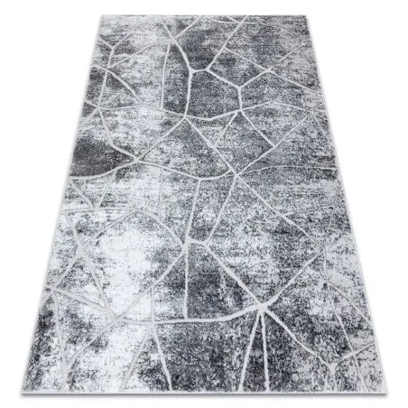 Modern MEFE Teppich 2783 Marmor - Strukturell zwei Ebenen aus Vlies grau