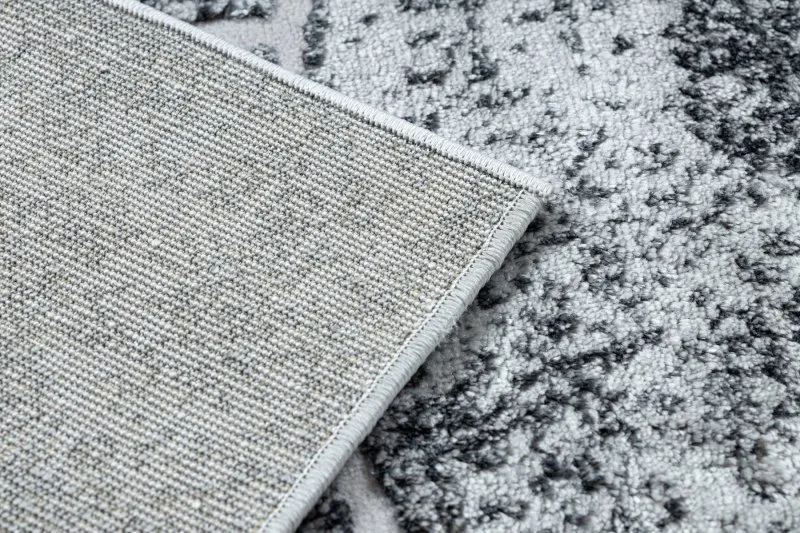 Modern MEFE Teppich 2783 Marmor - Strukturell zwei Ebenen aus Vlies grau