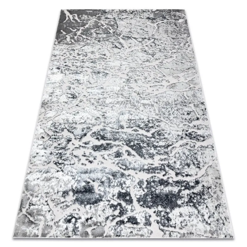 Modern MEFE Teppich 6182 Beton - Strukturell zwei Ebenen aus Vlies grau