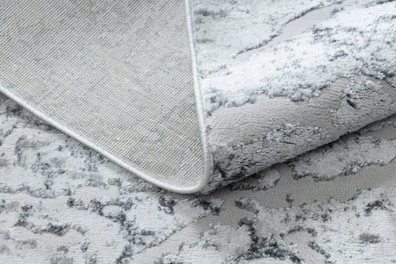 Modern MEFE Teppich 6182 Beton - Strukturell zwei Ebenen aus Vlies grau