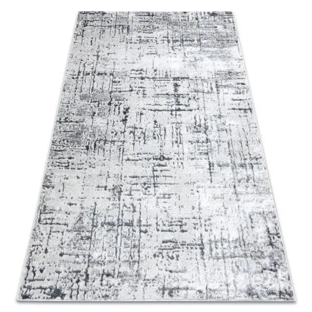 Modern MEFE Teppich 8722 Linien vintage - Strukturell zwei Ebenen aus Vlies grau / weiß