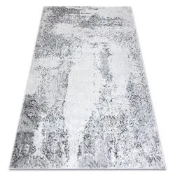 Modern MEFE Teppich Vintage - Strukturell zwei Ebenen aus Vlies grau