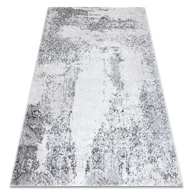 Modern MEFE Teppich 8731 Vintage - Strukturell zwei Ebenen aus Vlies grau