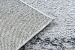 Modern MEFE Teppich 8731 Vintage - Strukturell zwei Ebenen aus Vlies grau