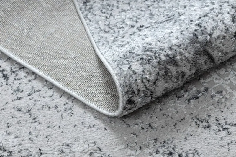 Modern MEFE Teppich 8731 Vintage - Strukturell zwei Ebenen aus Vlies grau