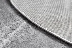 Modern MEFE Teppich Kreis 2783 Marmor - Strukturell zwei Ebenen aus Vlies grau