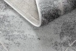 Modern MEFE Teppich Kreis 2783 Marmor - Strukturell zwei Ebenen aus Vlies grau