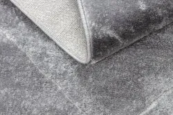 Modern MEFE Teppich Kreis 2783 Marmor - Strukturell zwei Ebenen aus Vlies dunkelgrau