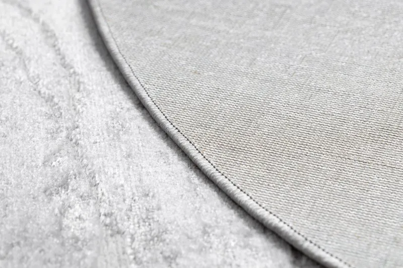 Modern MEFE Teppich Kreis 6182 Beton - Strukturell zwei Ebenen aus Vlies grau