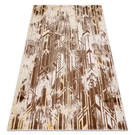 Modern MEFE Teppich B402 Vintage - Strukturell zwei Ebenen aus Vlies dunkelbeige