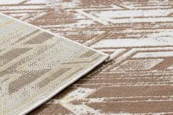 Modern MEFE Teppich B402 Vintage - Strukturell zwei Ebenen aus Vlies dunkelbeige