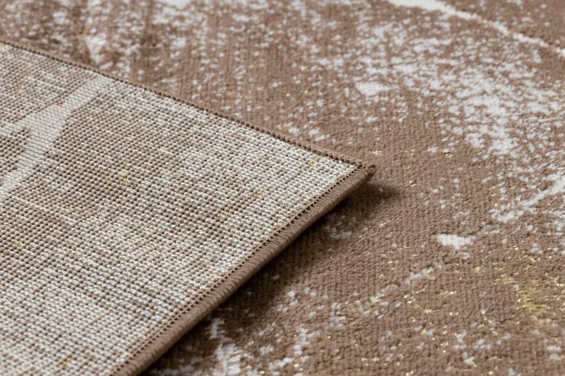 Modern MEFE Teppich 2783 Marmor - Strukturell zwei Ebenen aus Vlies dunkelbeige