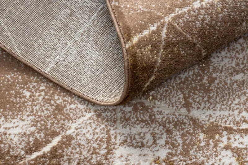 Modern MEFE Teppich 2783 Marmor - Strukturell zwei Ebenen aus Vlies dunkelbeige