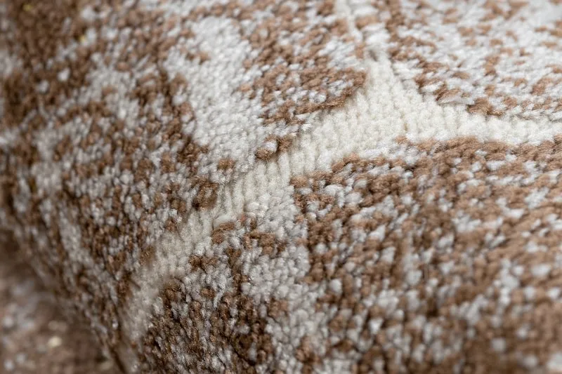 Modern MEFE Teppich 2783 Marmor - Strukturell zwei Ebenen aus Vlies dunkelbeige