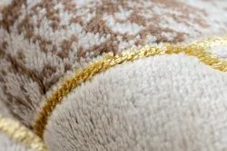 Modern MEFE Teppich B400 Würfel, geometrisch 3D - Strukturell zwei Ebenen aus Vlies creme / beige