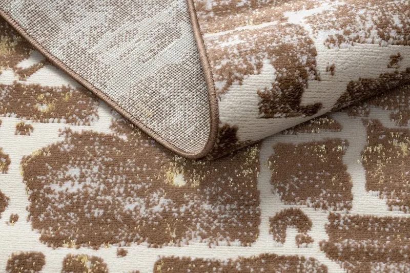 Modern MEFE Teppich 6184 Pflasterung Backstein - Strukturell zwei Ebenen aus Vlies dunkelbeige