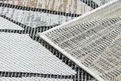 Teppich SISAL COOPER Mosaik 22208 ecru / schwarz
